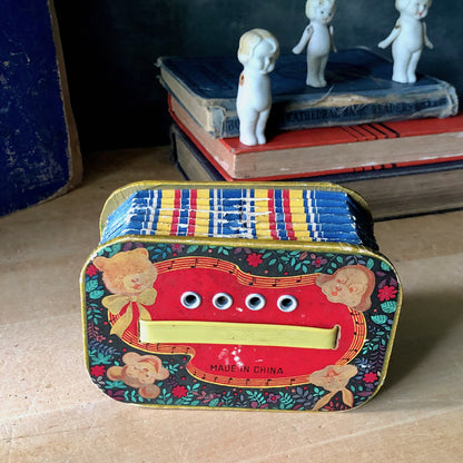 Vintage Toy Paper Accordion, Made in China (c.1950s)