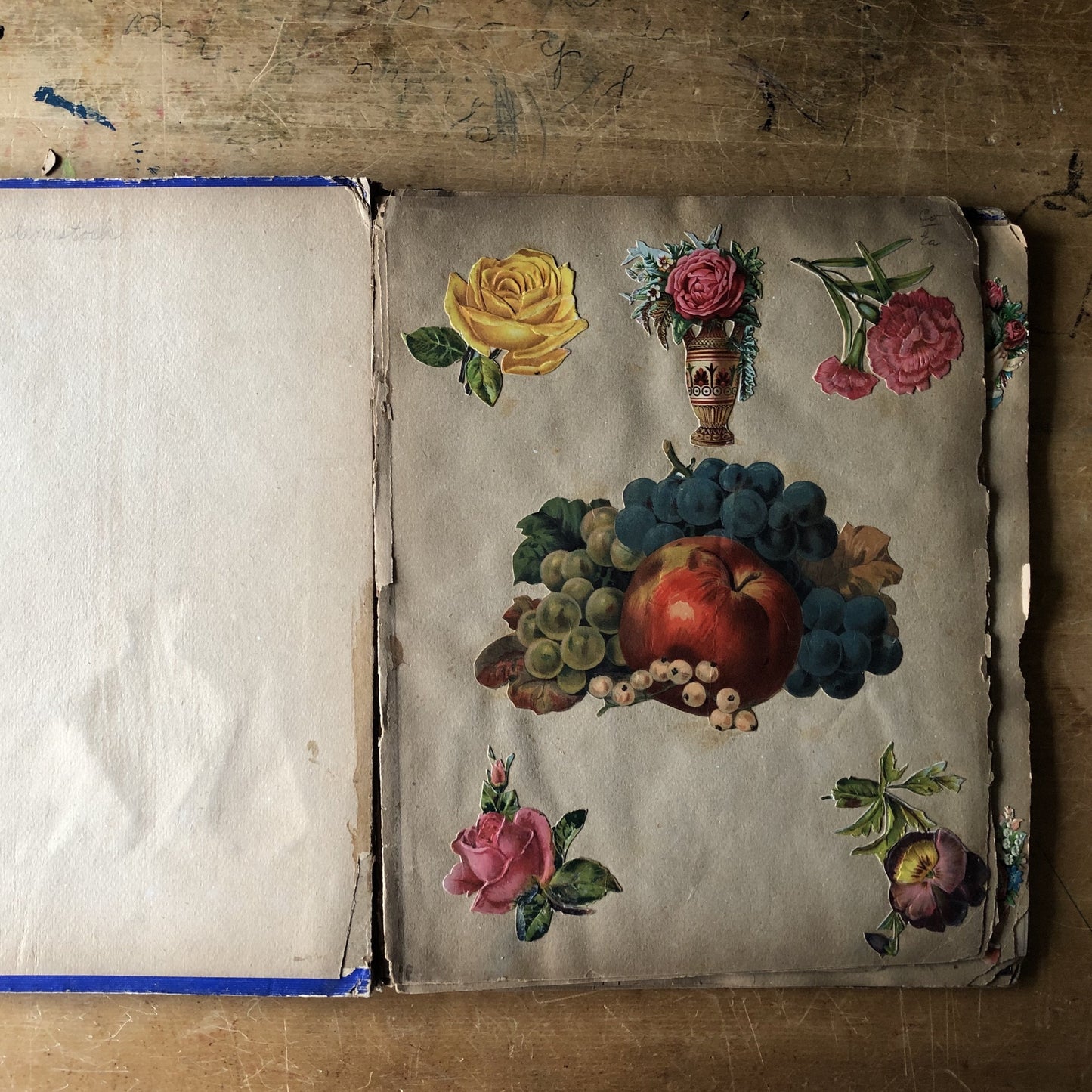 Victorian Scrapbook with Assorted Ephemera (c.1800s)