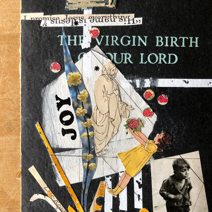 Abstract Collage of The Virgin Birth