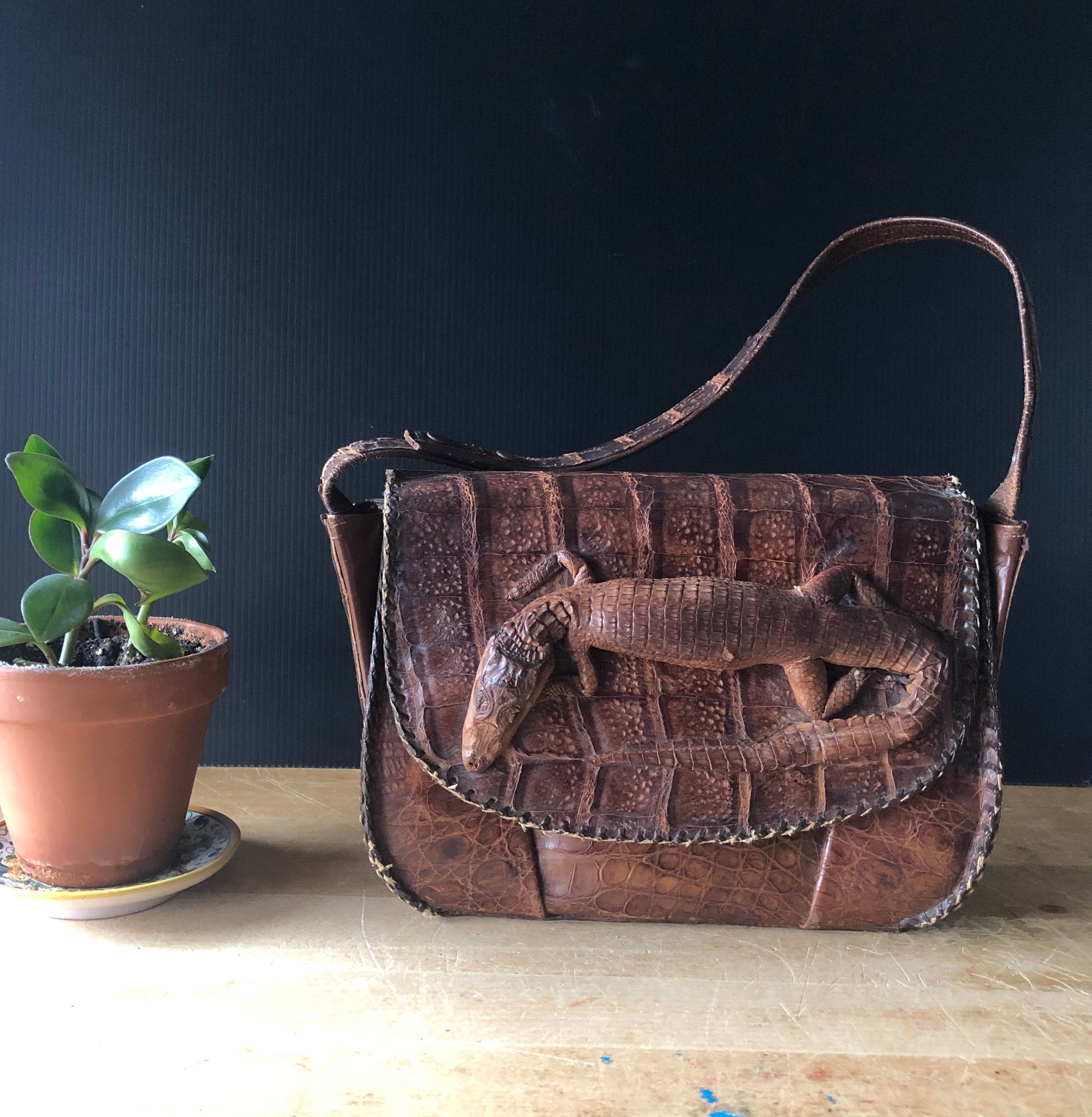 Vintage Baby Alligator Leather Bag – Rush Creek Vintage
