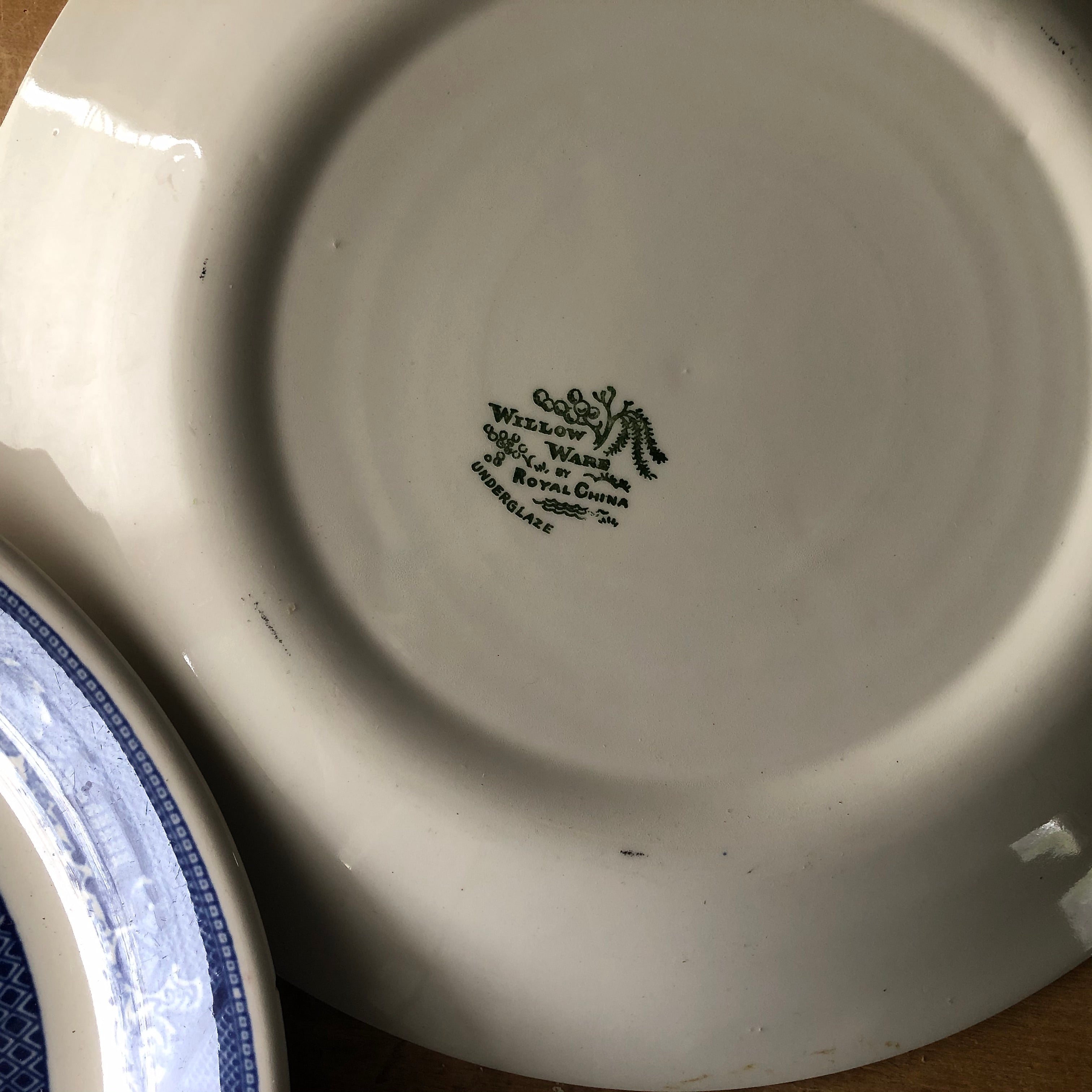 Willow ware by royal china outlet underglaze