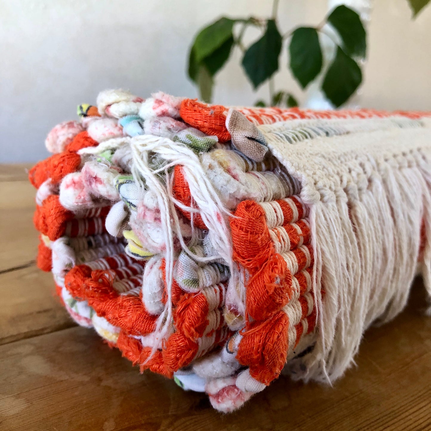 Farmhouse Kitchen Striped Rag Rug