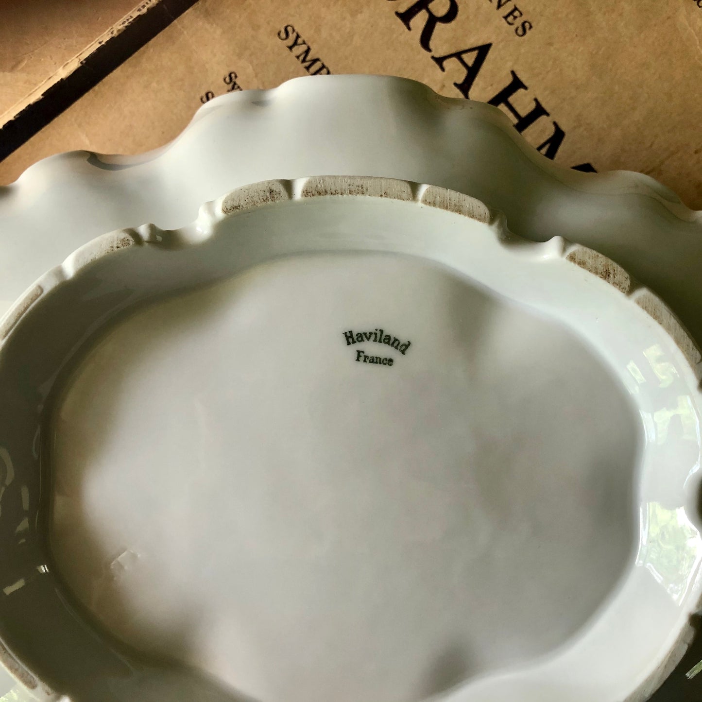 Antique Haviland White Oval Soup Tureen (c. early 1900s)