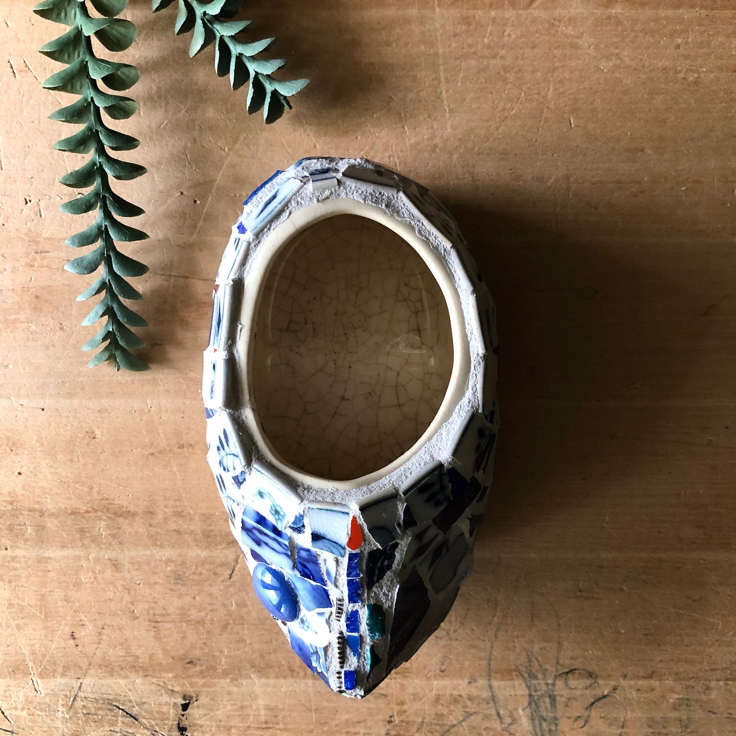 Mosaic Dutch Shoe Planter