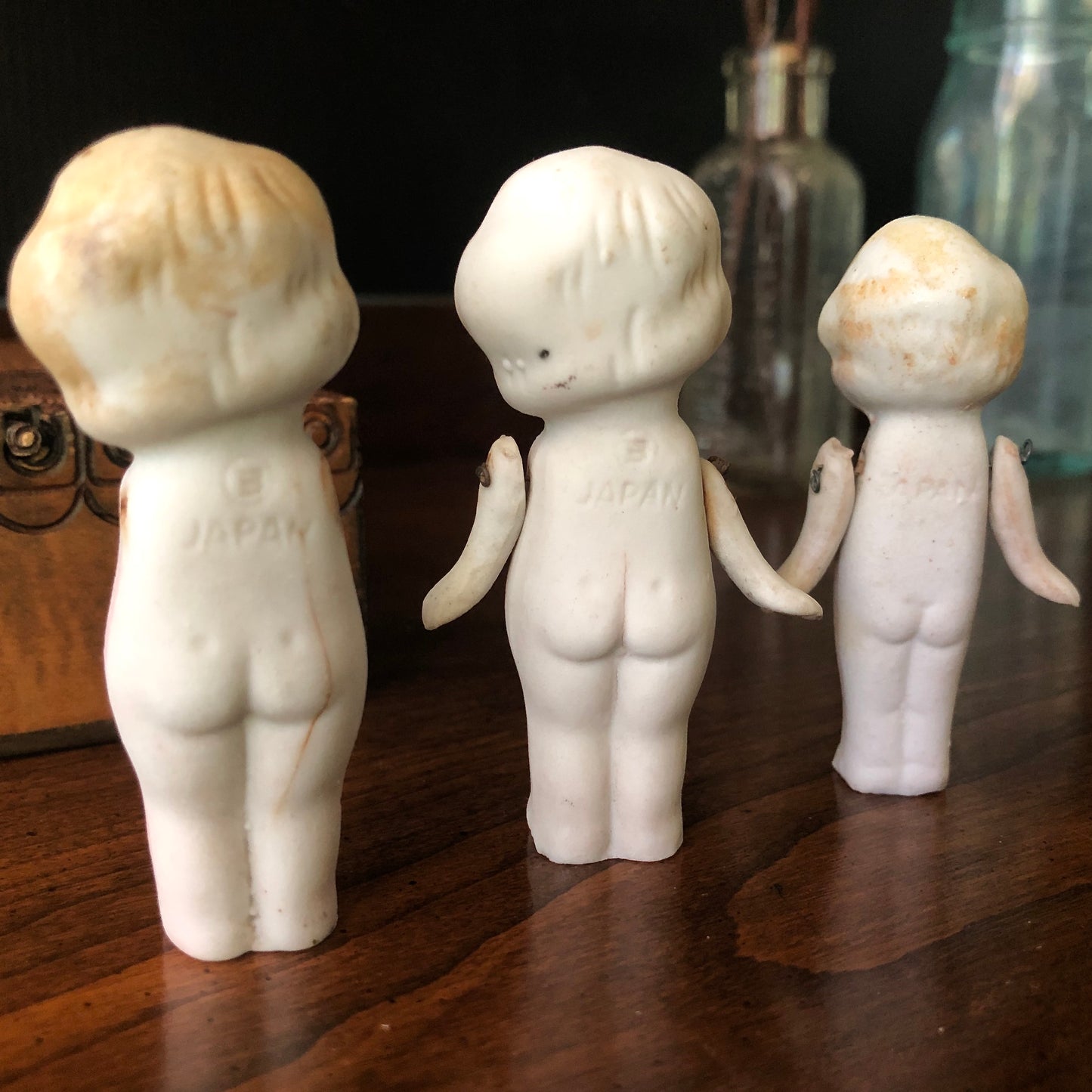 Vintage Bisque Penny Dolls (c.1920s)