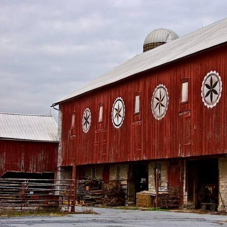 Large Pennsylvania Dutch Hex Barn Sign (c.1980s)