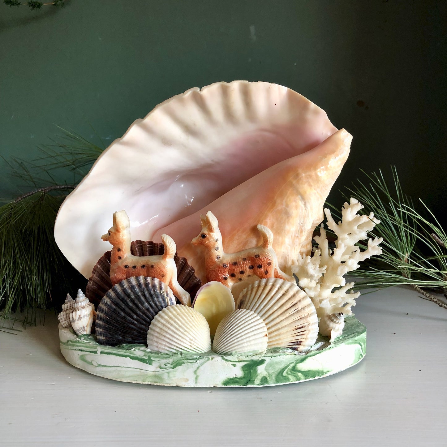 Vintage Florida Sea Shell Light (c1950s)