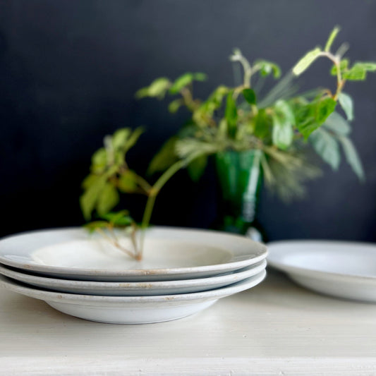 J & G Meakin Shallow Ironstone Bowls, Set of 4 (c.1900s)