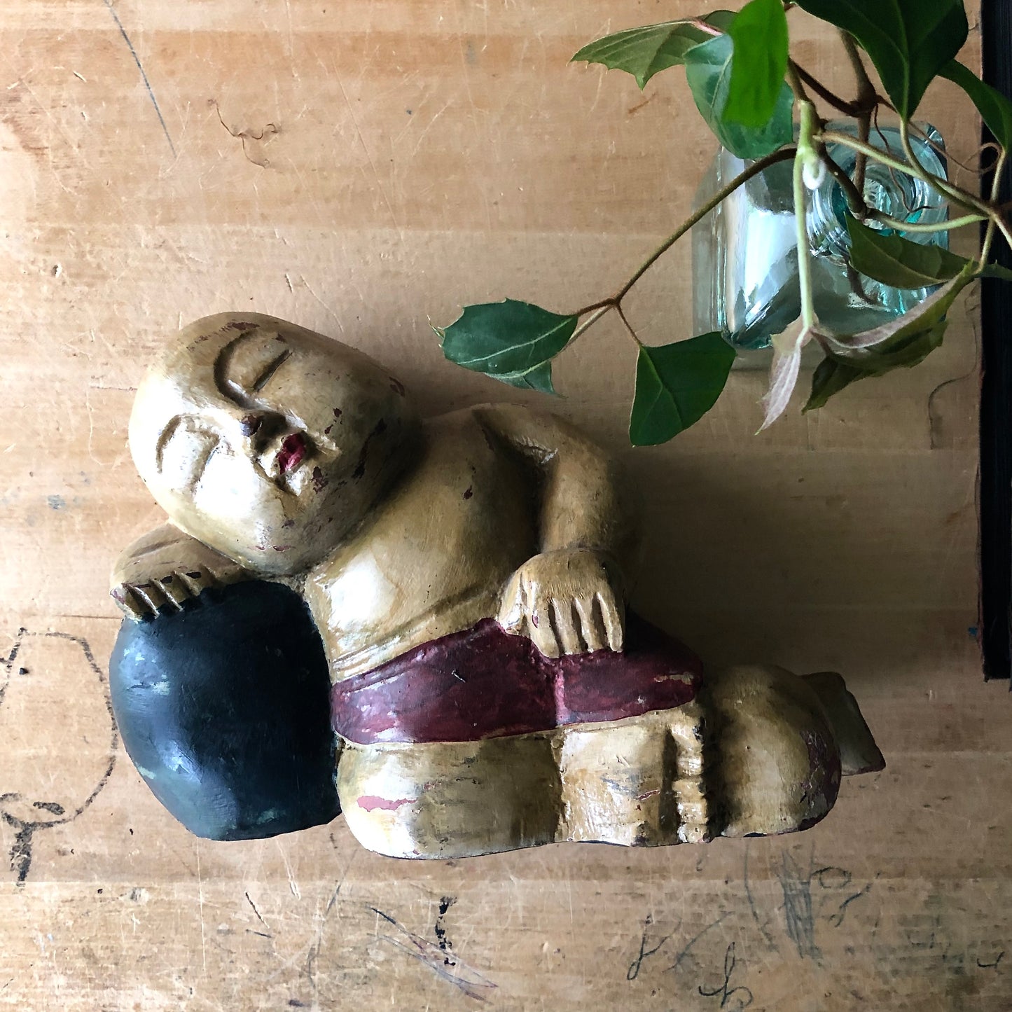 Vintage Baby Buddha Serenity Sculpture (c.1900s)