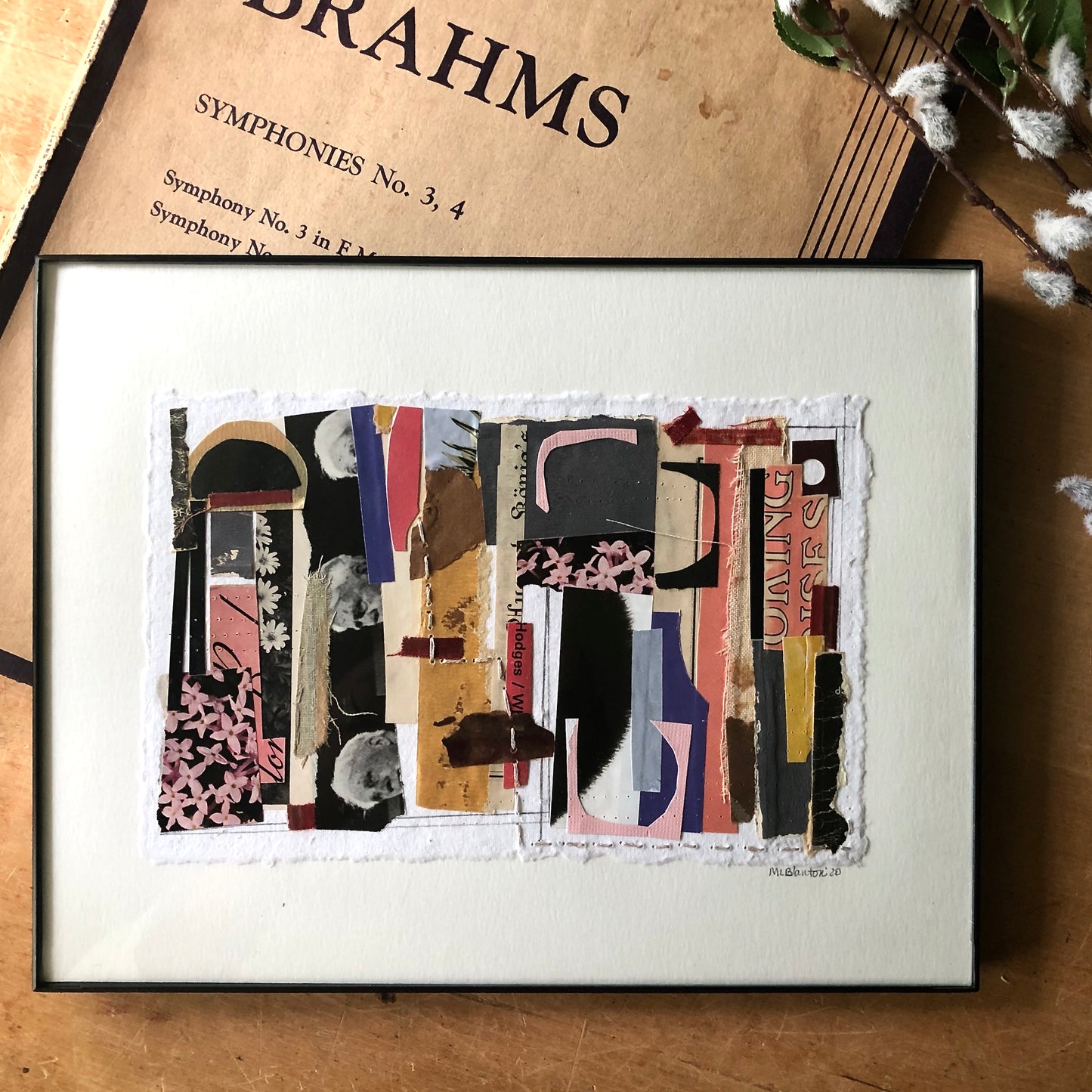 Abstract Collage with Vintage Papers, 'Abundance'