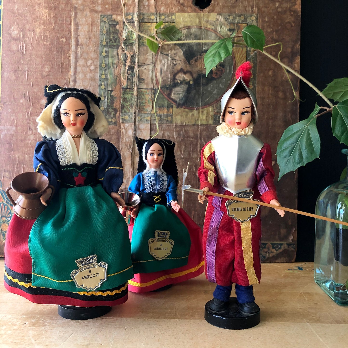 Eros Italian Souvenir Doll Family (c.1960s-1970s)