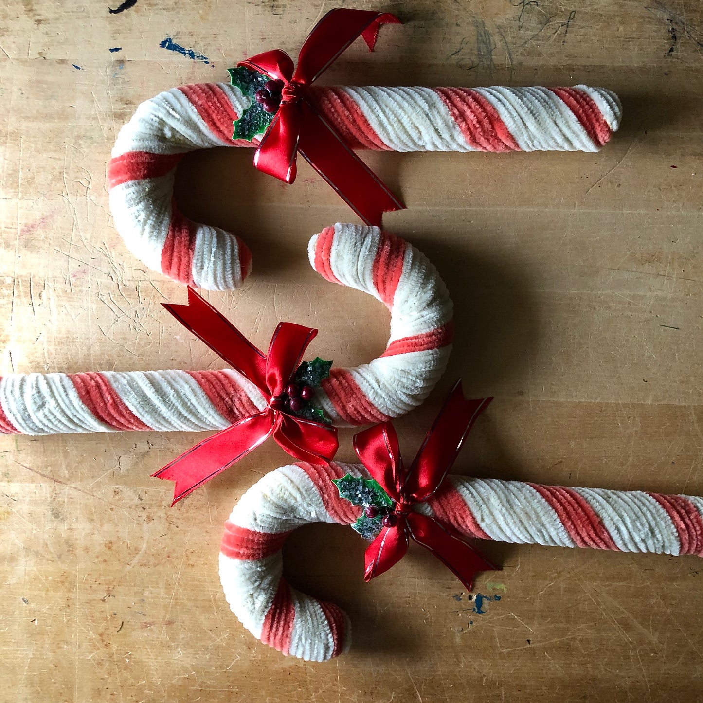 Vintage Pipe Cleaner Candy Canes (c.1960s)