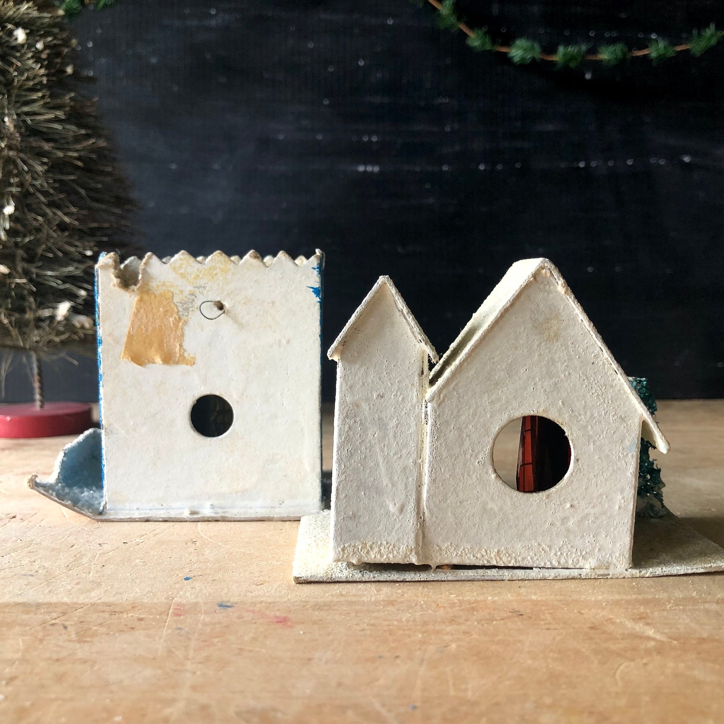 Vintage Paper Board Houses, Made in Japan (c.1950s)