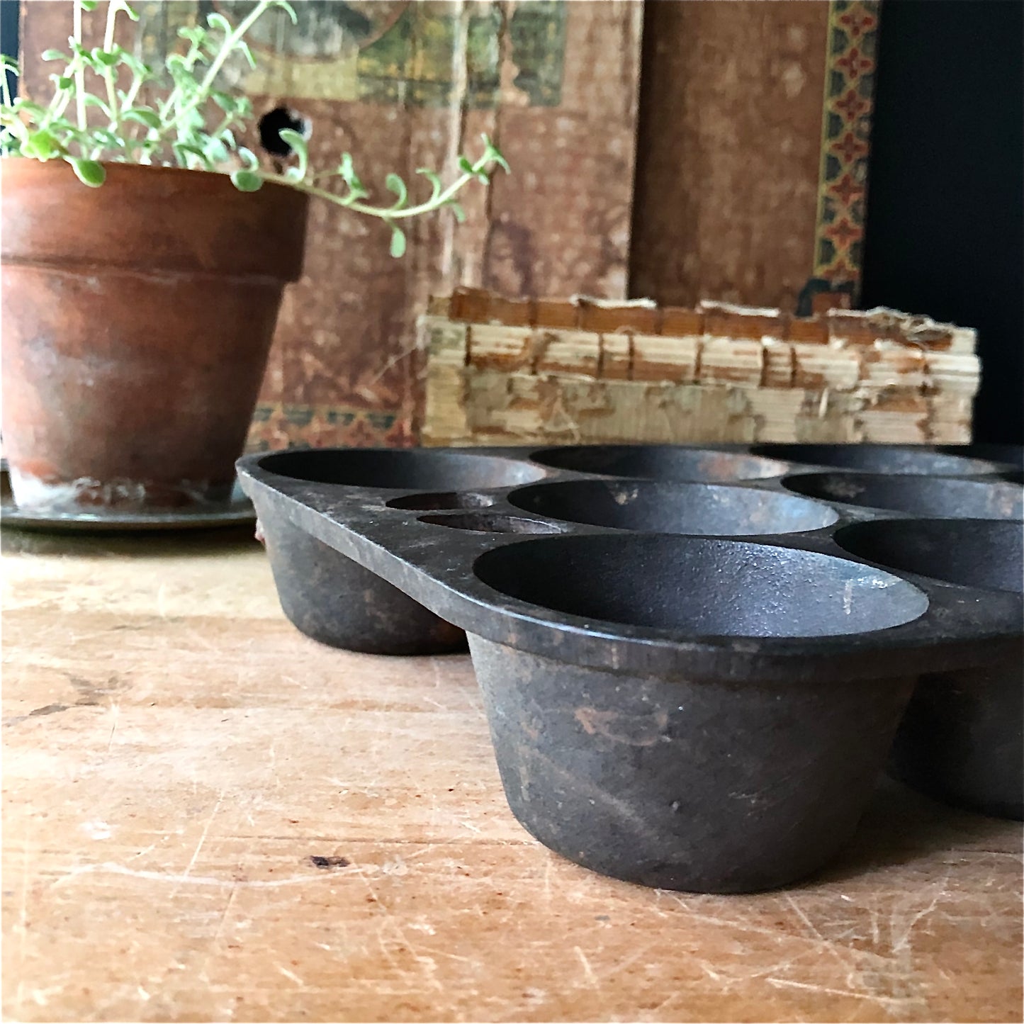 Cast Iron Muffin Pan (c.1960s)