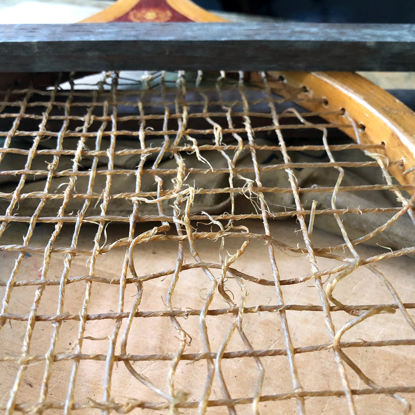 Antique Reach Co. University Tennis Racquet with Press and Bag (c.1920s)