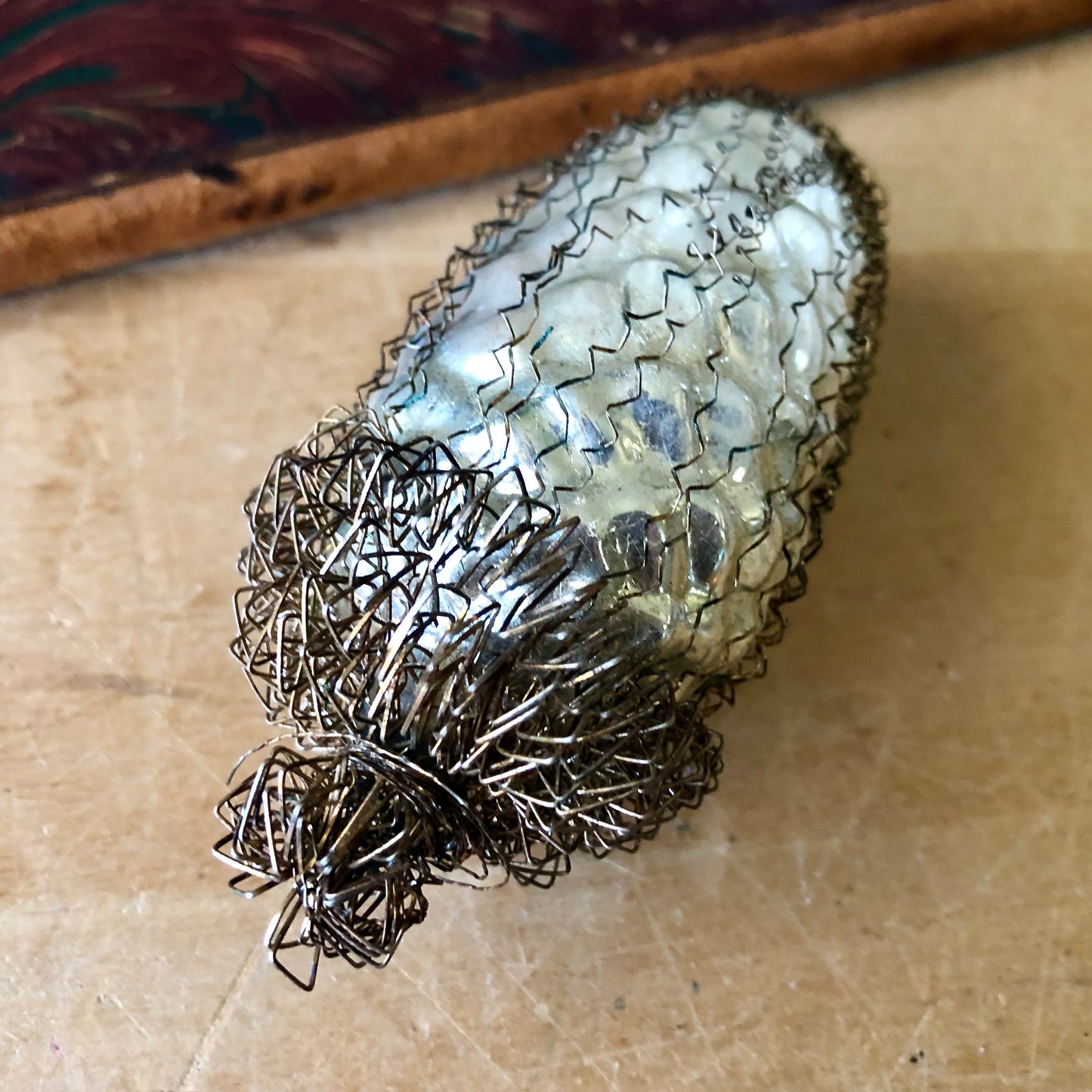 Antique Mercury Glass Pine Cone Ornaments (c.1920s)