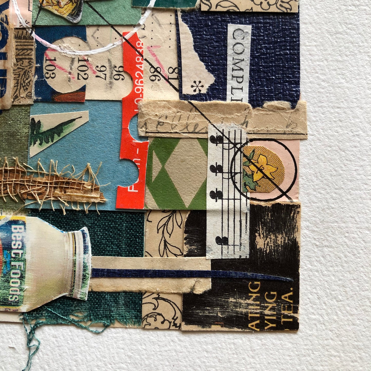 Old Book Art Collage, 'Hold the Mayo'