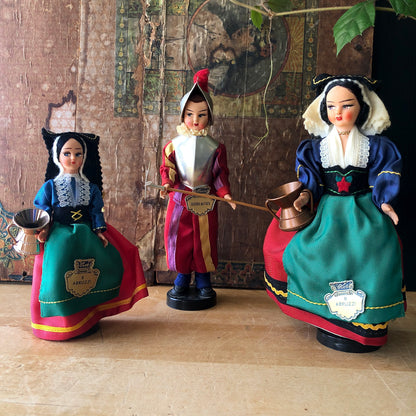 Eros Italian Souvenir Doll Family (c.1960s-1970s)