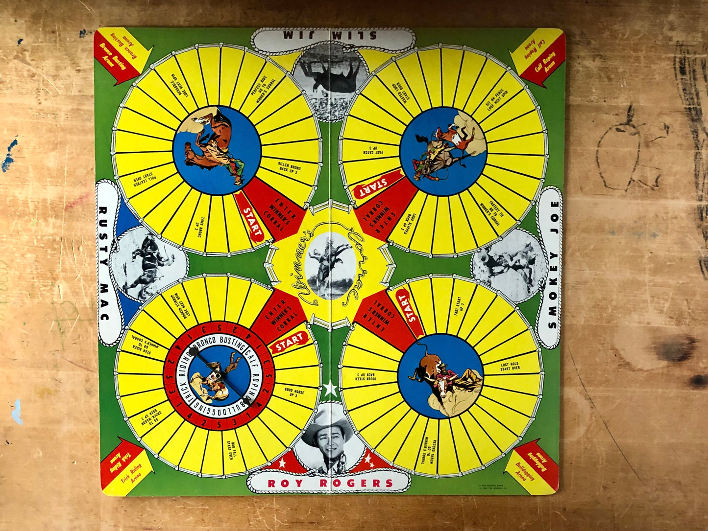 Vintage Roy Rogers Rodeo Game in Original Box (c.1949)