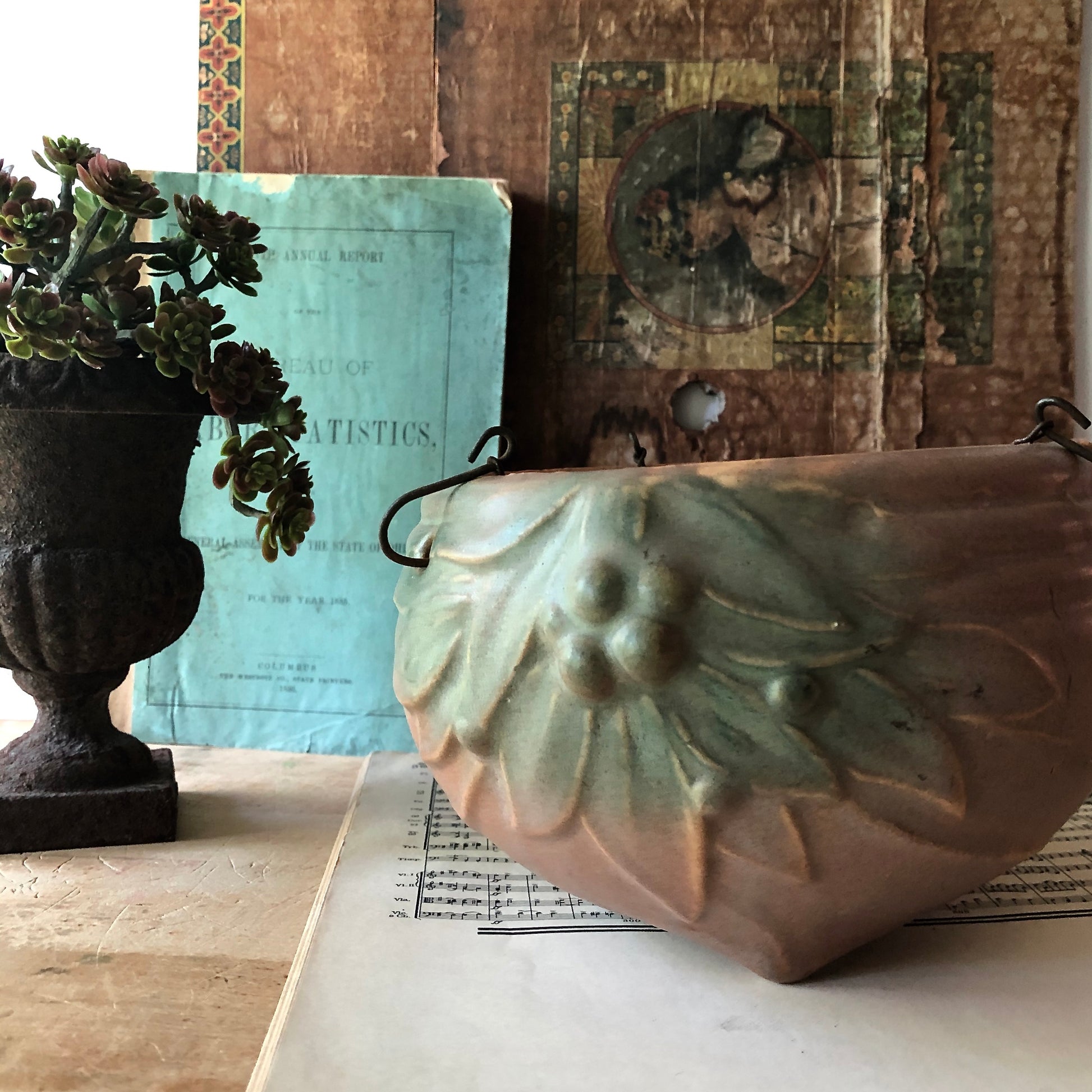 Early McCoy Pottery Hanging Planter (c.1920s)