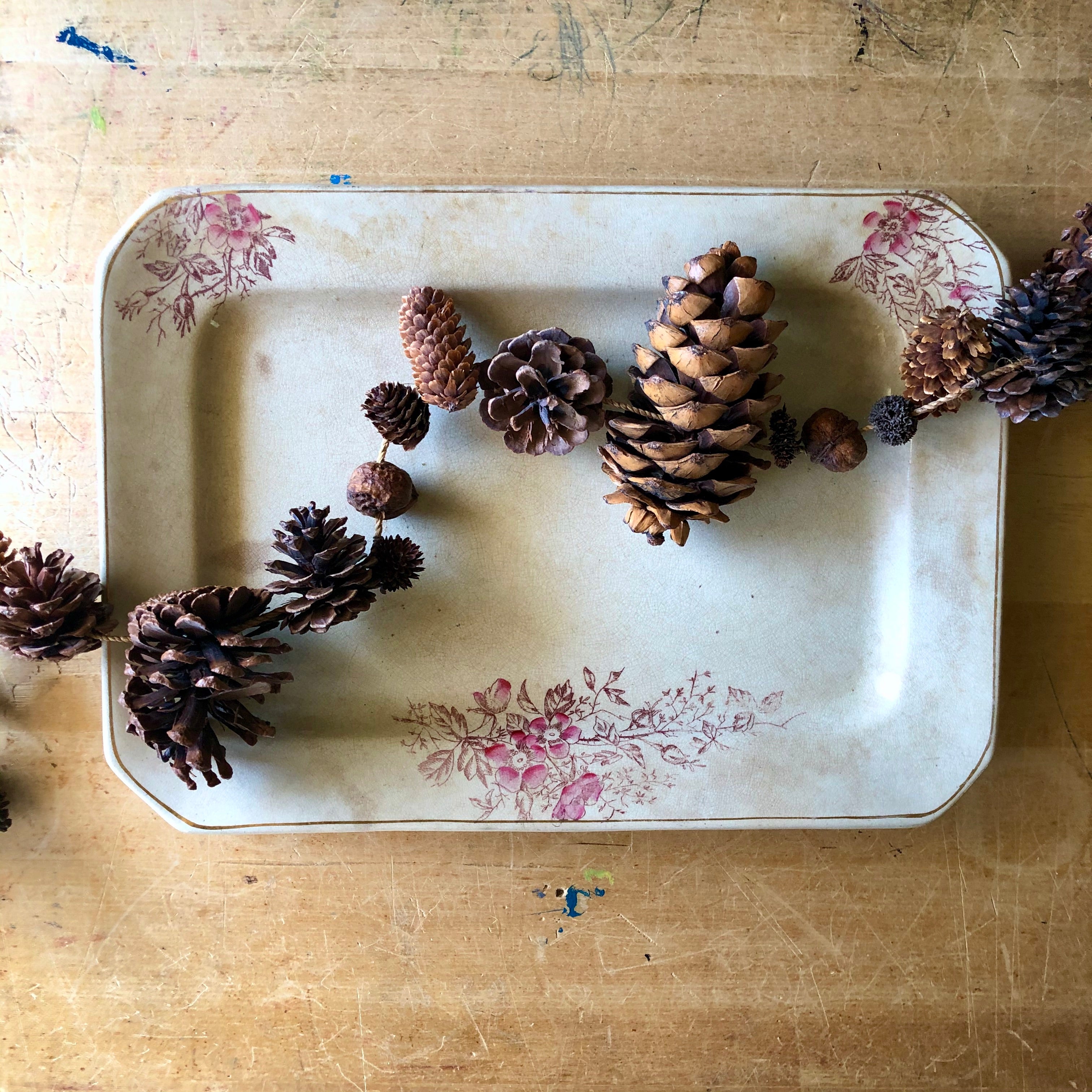 Vintage ironstone factory platter