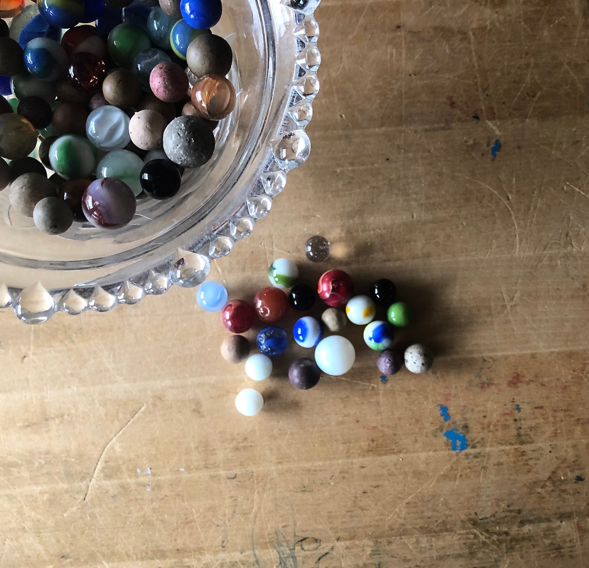 Set of 100 Vintage and Antique Marbles