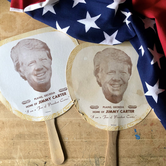 Jimmy Carter's Campaign Paper Fans (c.1980s)