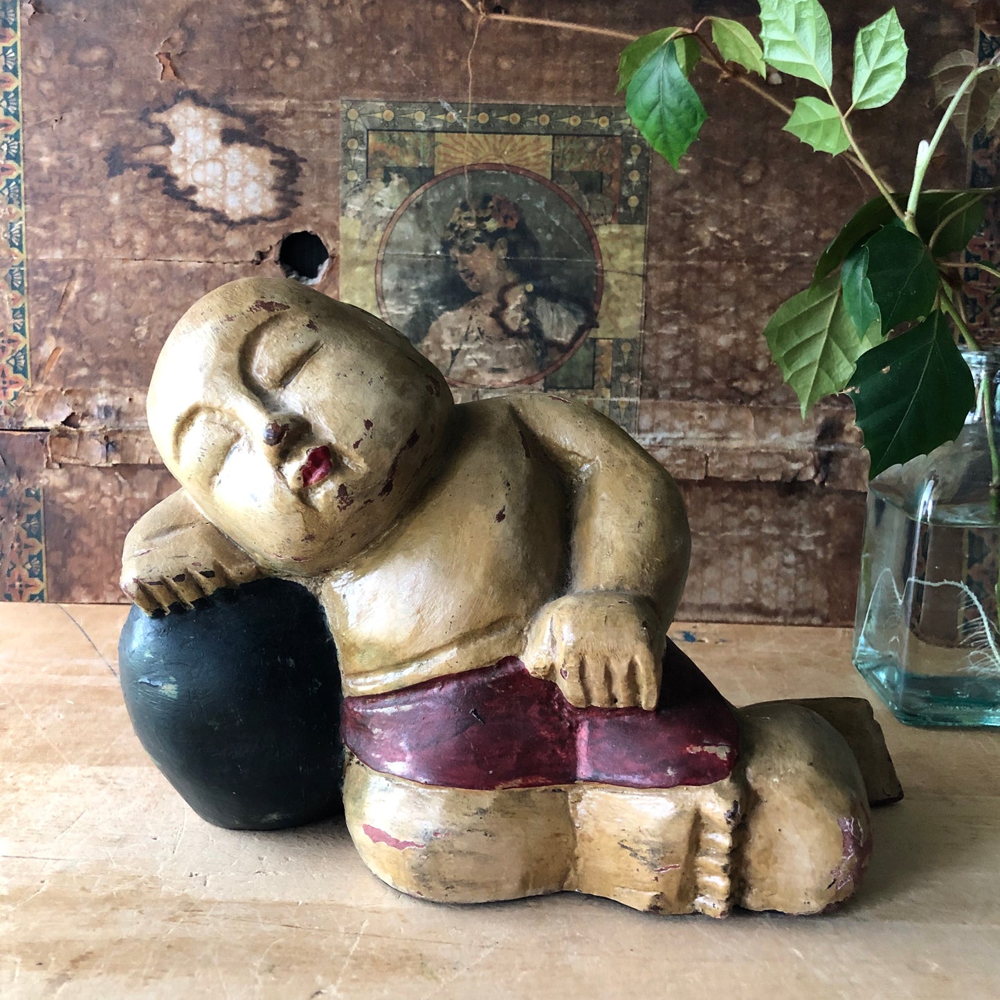 Vintage Baby Buddha Serenity Sculpture (c.1900s)