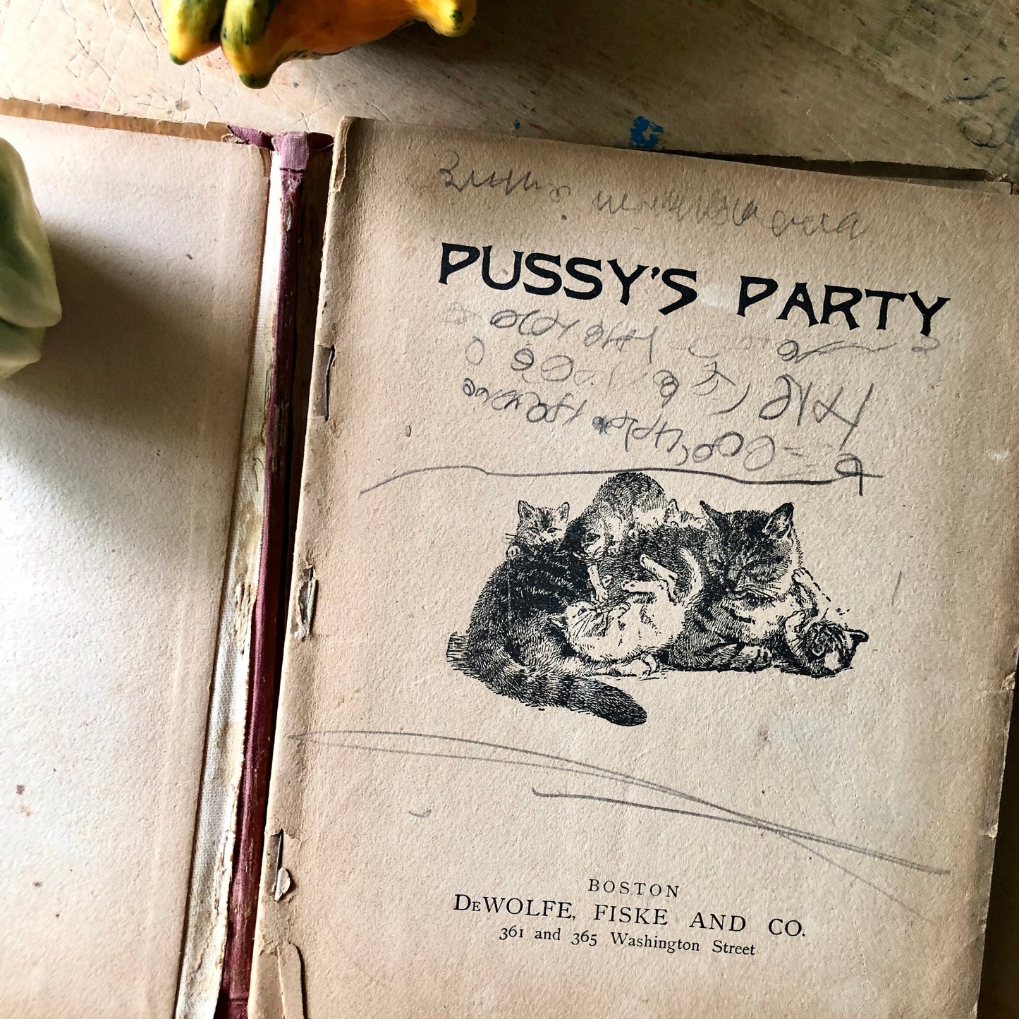 Victorian Children's Book Pussy's Party (1886)