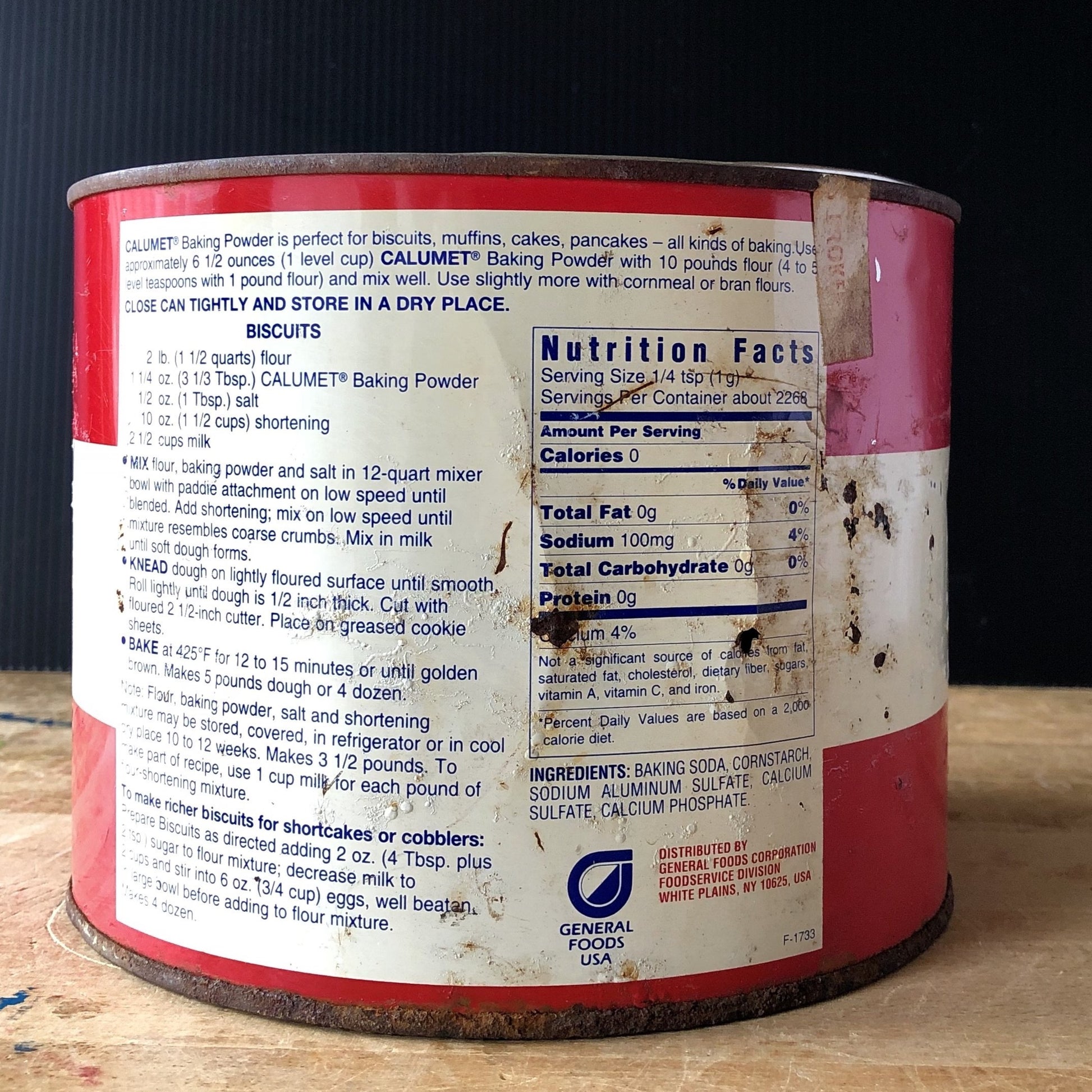 Calumet Baking Powder Vintage Advertising Tin