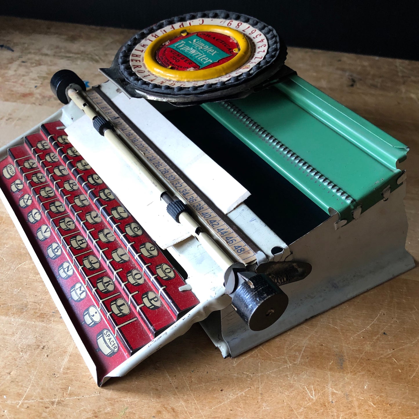 Simplex Toy Litho Tin Typewriter (c.1930s)