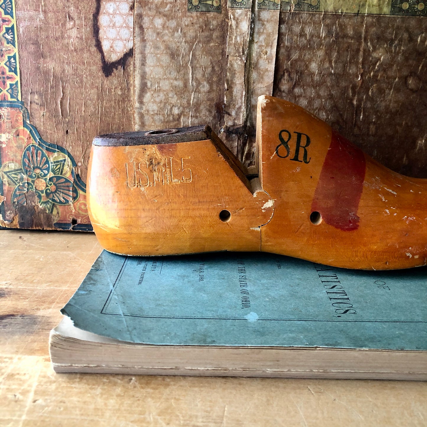 Antique Cobbler's Wooden Shoe Last (c.1900s)