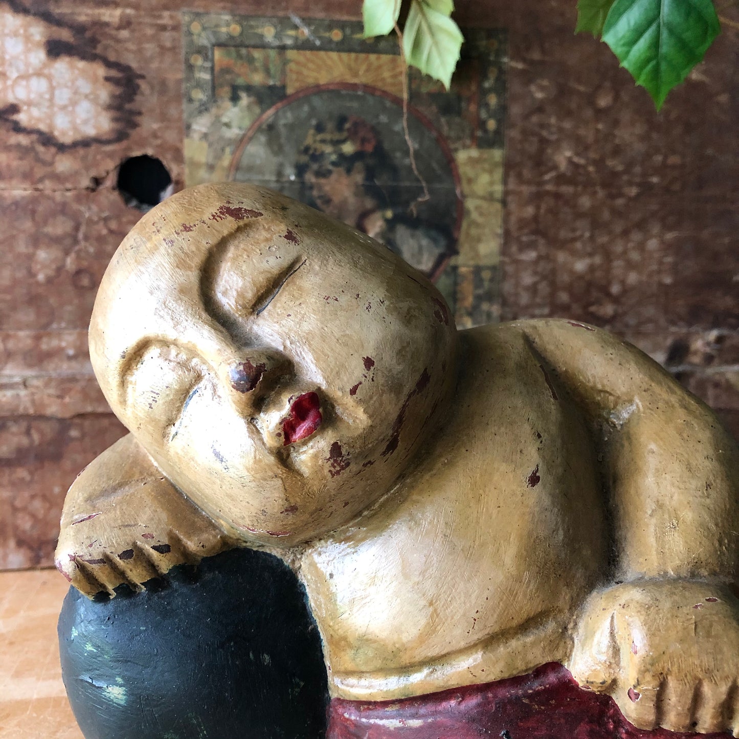 Vintage Baby Buddha Serenity Sculpture (c.1900s)