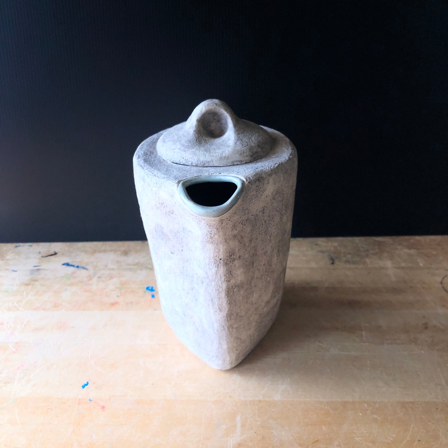 Rustic Modern Stoneware Pitcher (c.1970s)