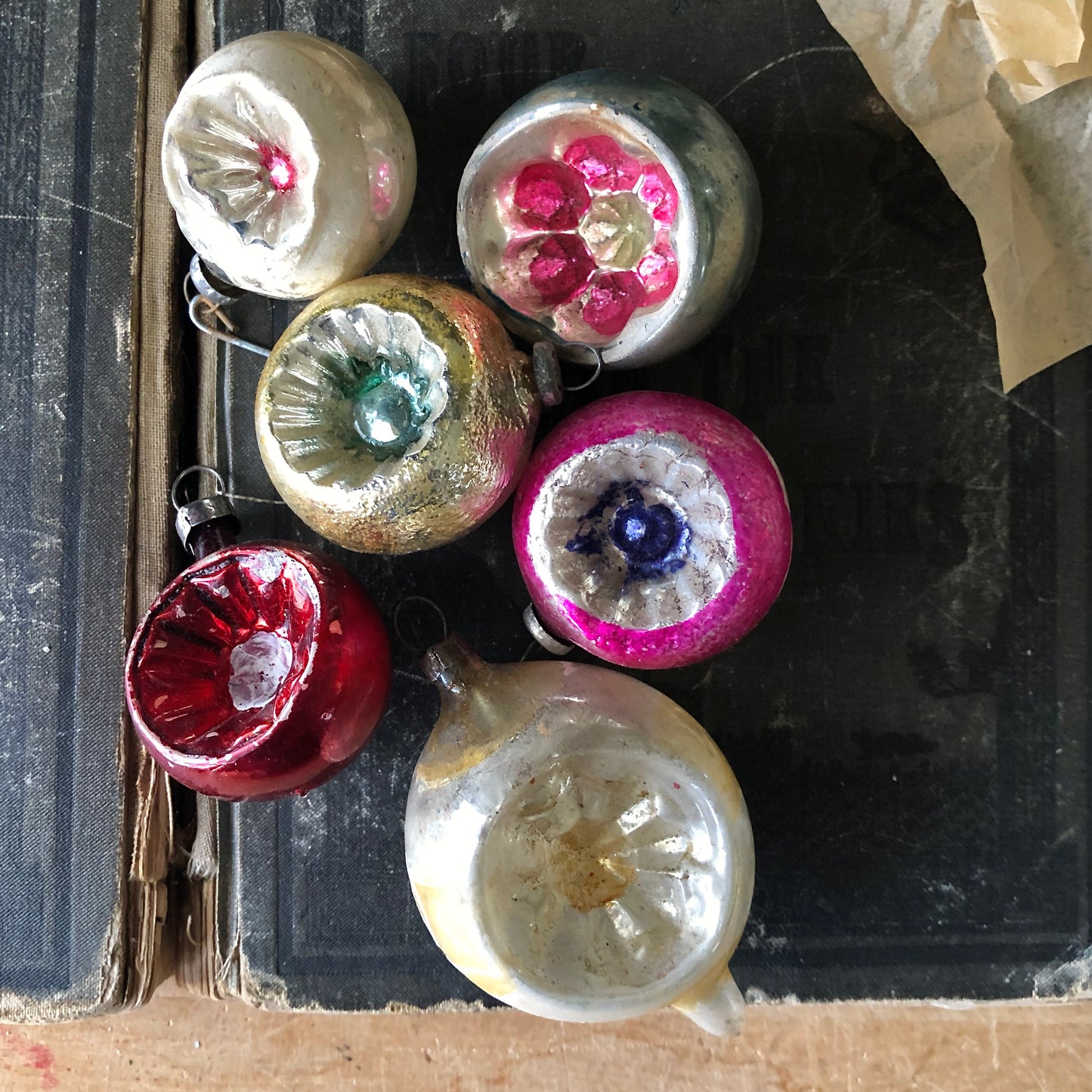 Early Antique Blown Glass Christmas Ornaments (c.1900s)