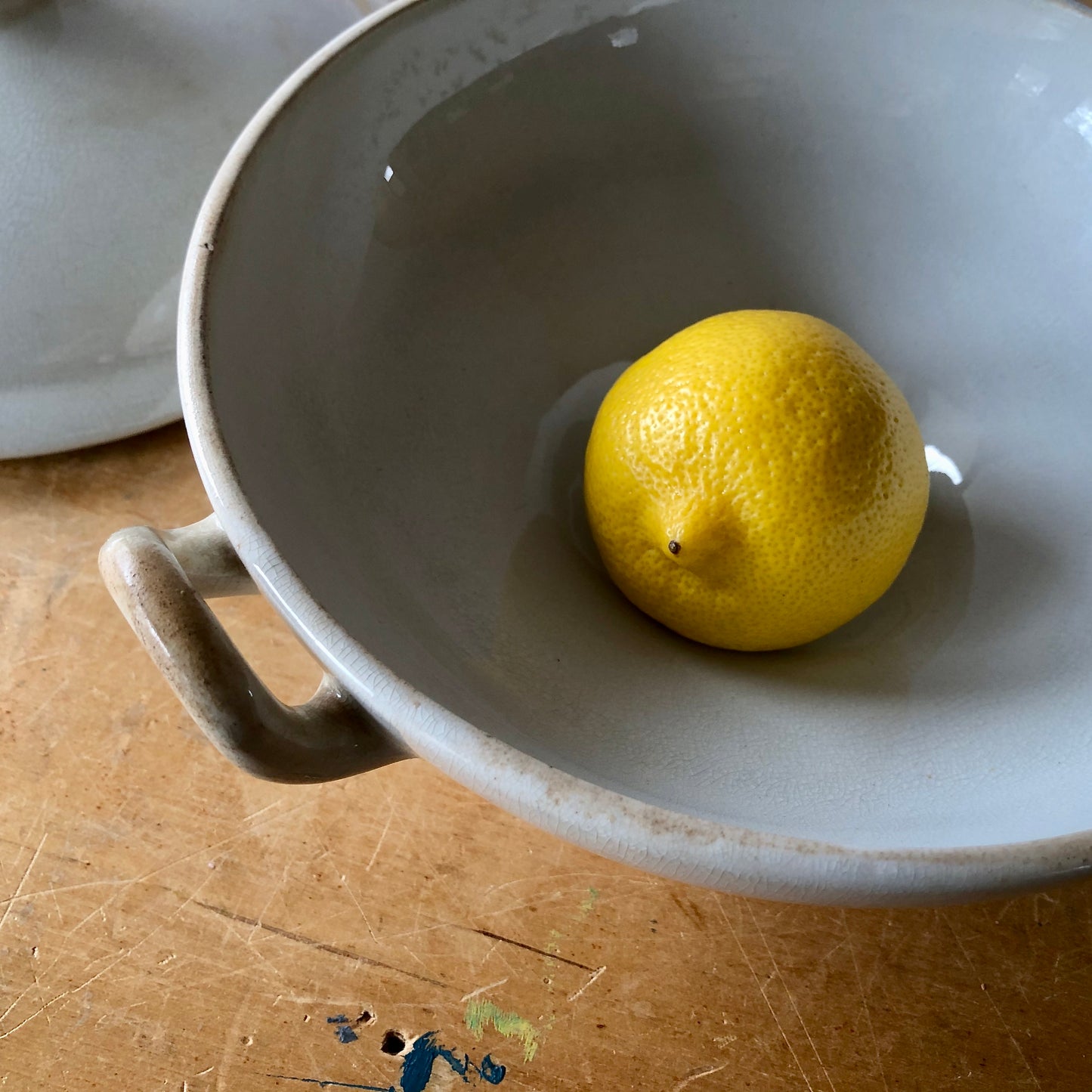 Antique English Ironstone Footed Vegetable Dish (c.1870s)