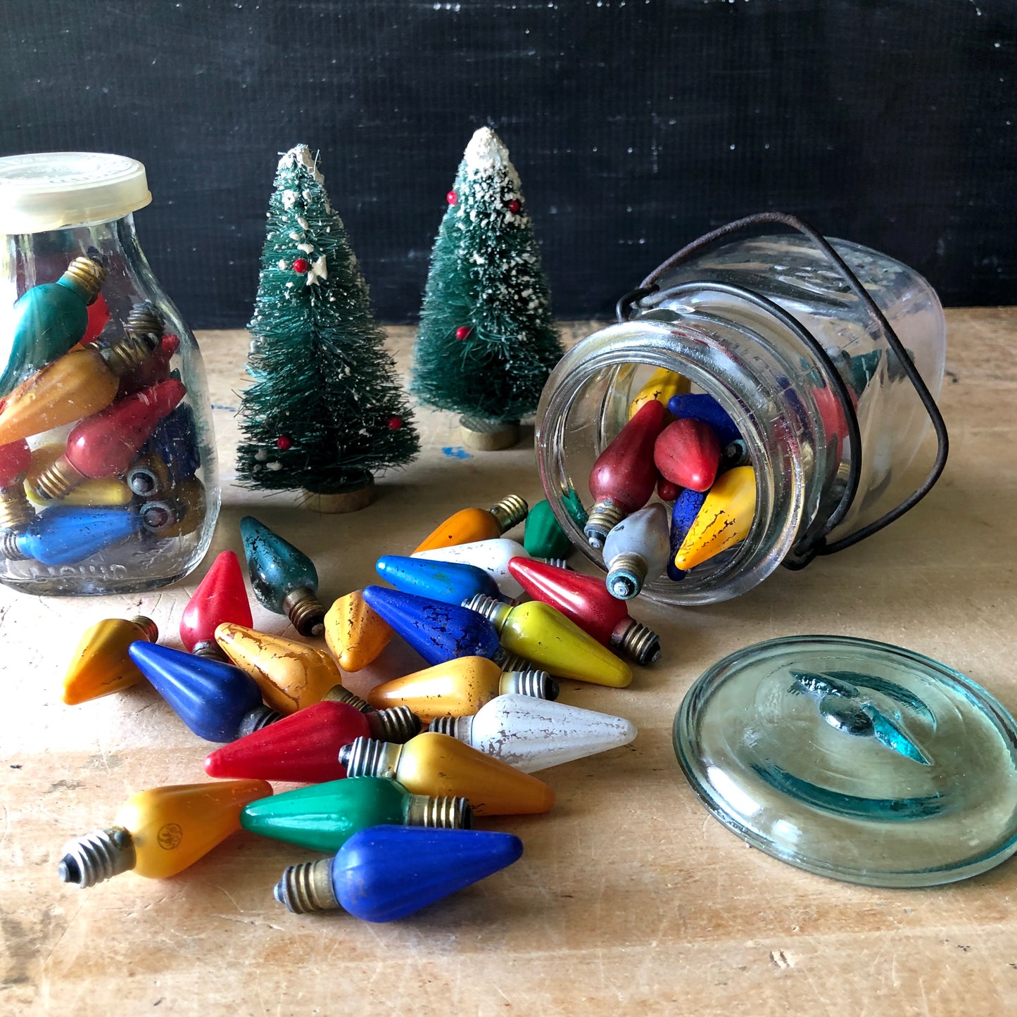 Vintage Multicolor Christmas Light Bulbs