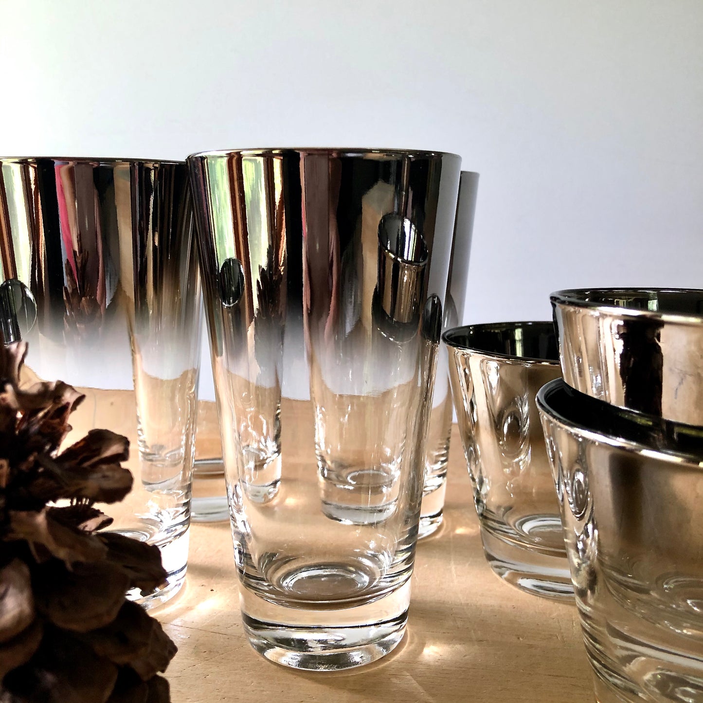 Mid Century Silver Fade Bar Ware (c.1960s)