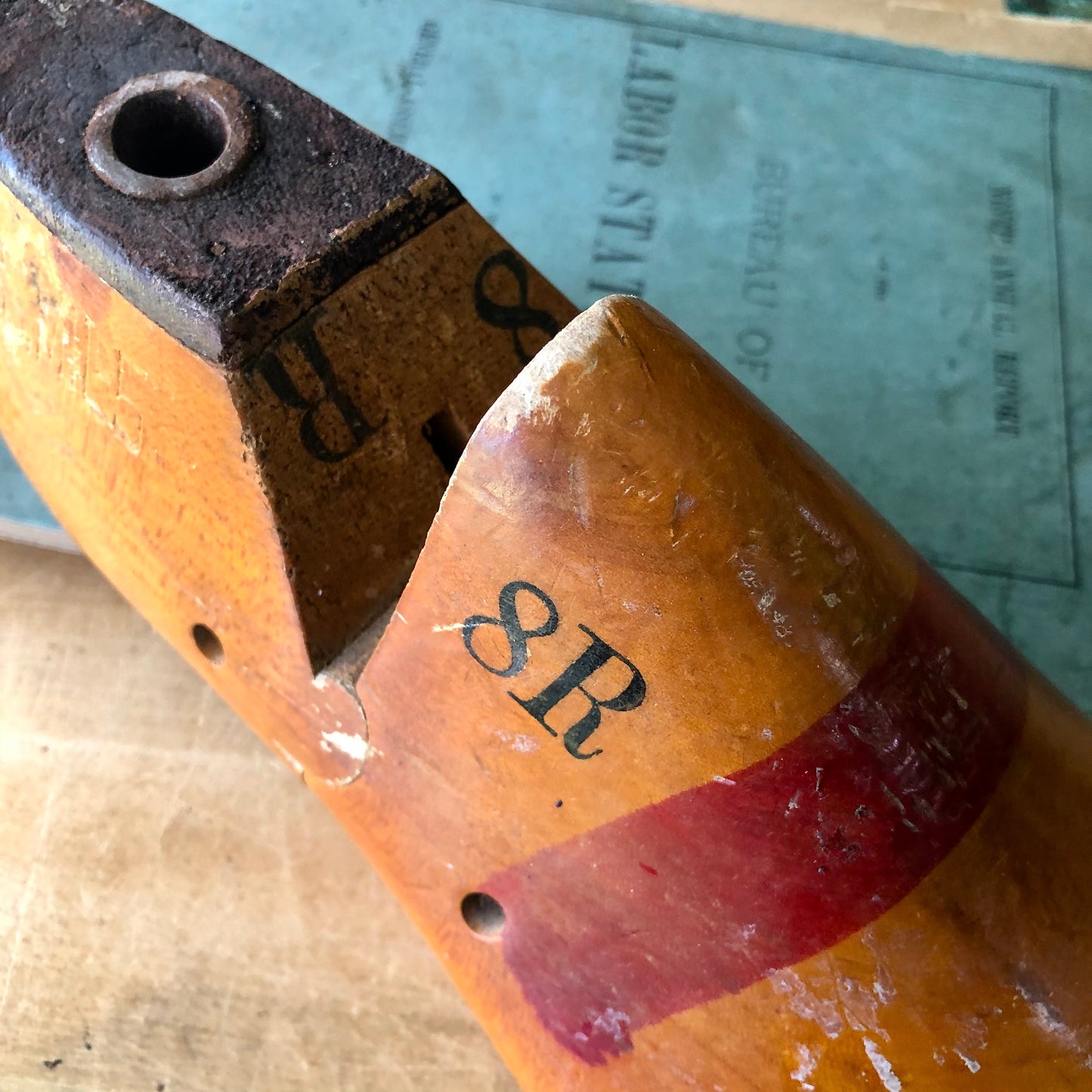 Antique Cobbler's Wooden Shoe Last (c.1900s)