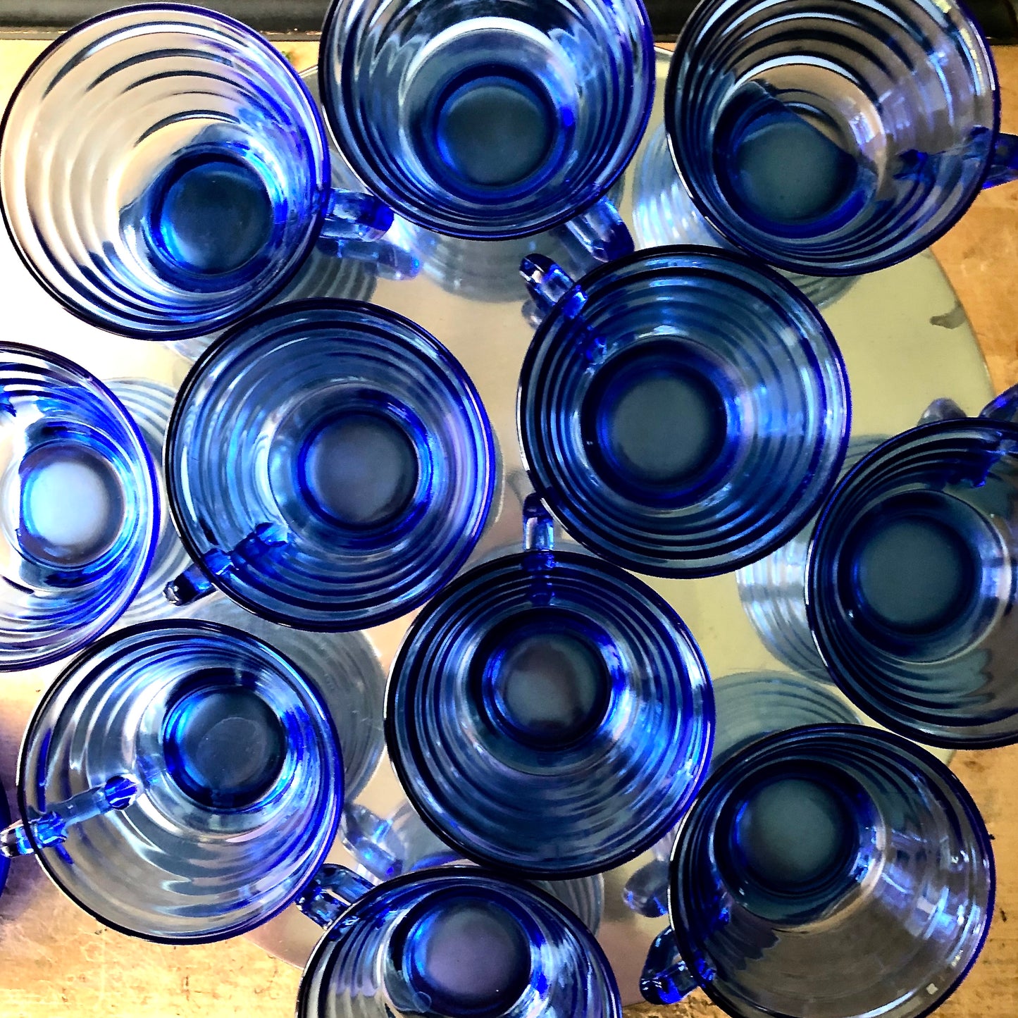 Hazel Atlas Cobalt Depression Glass Dinnerware (1930s)