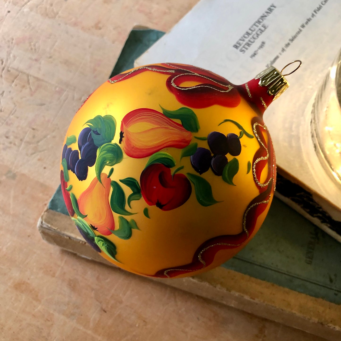 Hand Painted Italian Holiday Ornament (c.1980s)