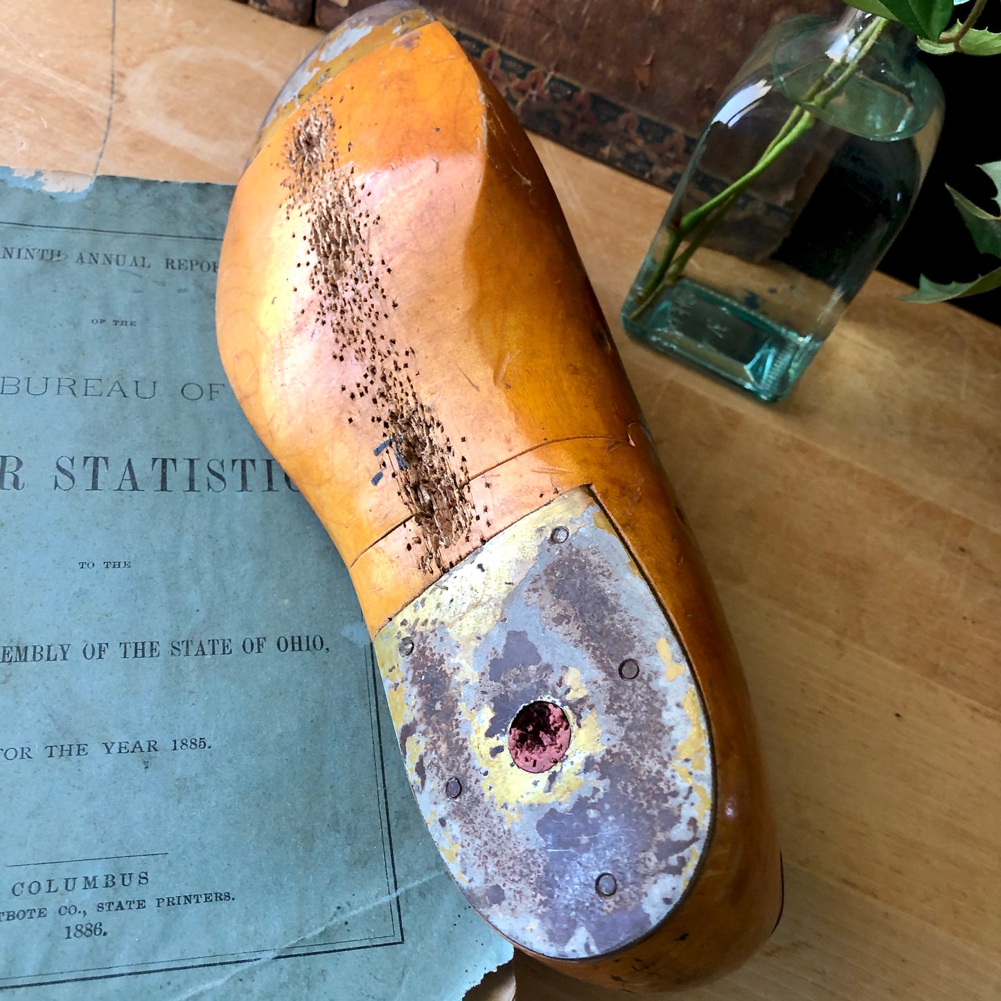 Antique Cobbler's Wooden Shoe Last (c.1900s)