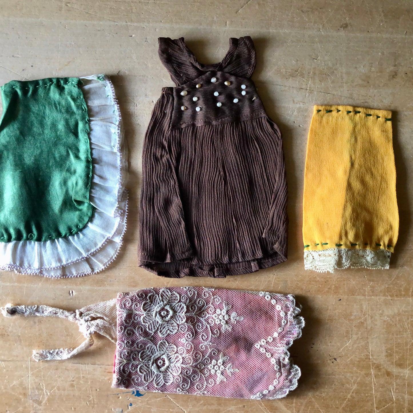 Primitive Handmade Doll Clothes (c.1930s)