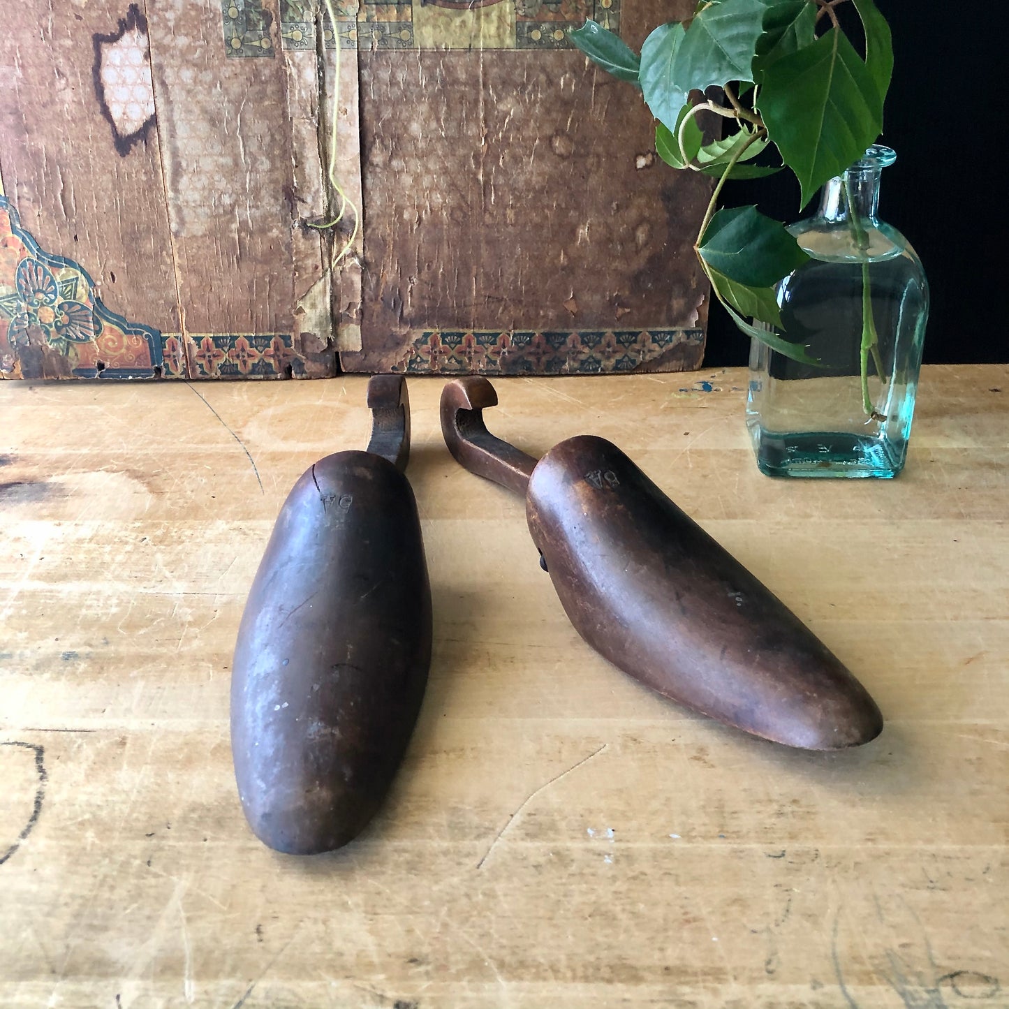 Vintage Industrial Wooden Shoe Forms Set