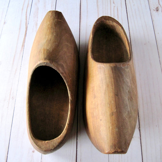 Antique Scandinavian Wooden Clogs (c.1900s)