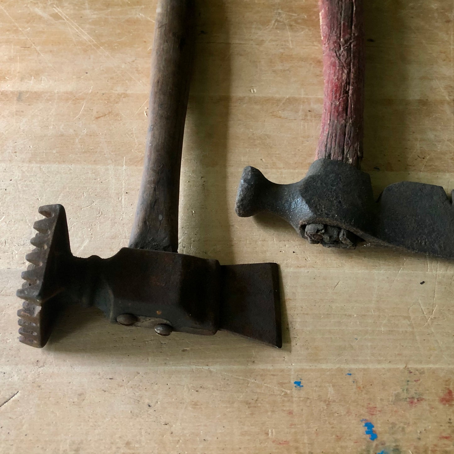 Primitive Antique Axe, Hammer and Hatchet Hand Tools (c.1900s)