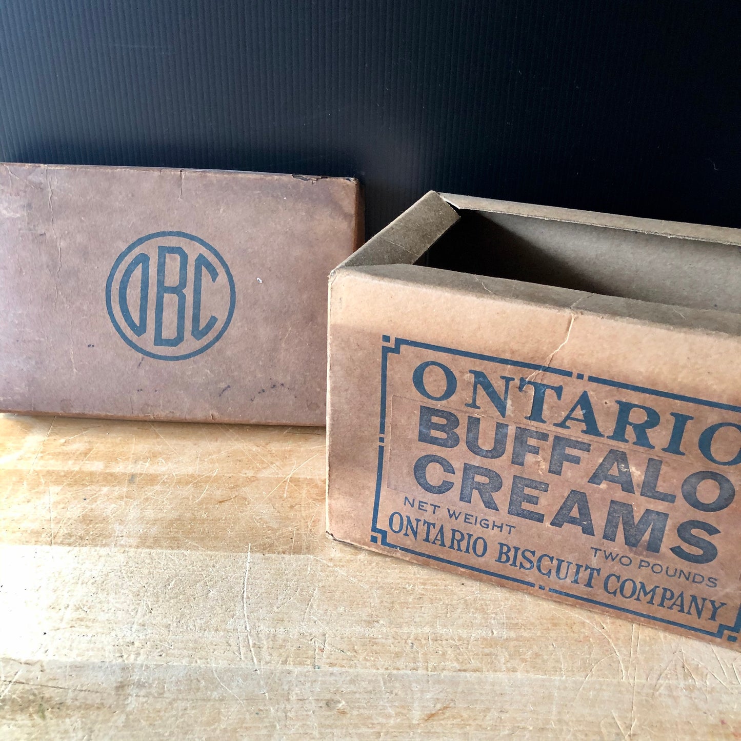 Vintage Ontario Biscuit Advertising Box (c.1900s)