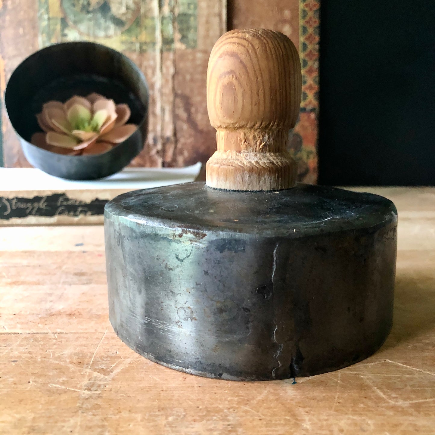 Vintage Large Round Metal Pastry Cutters (1900s)