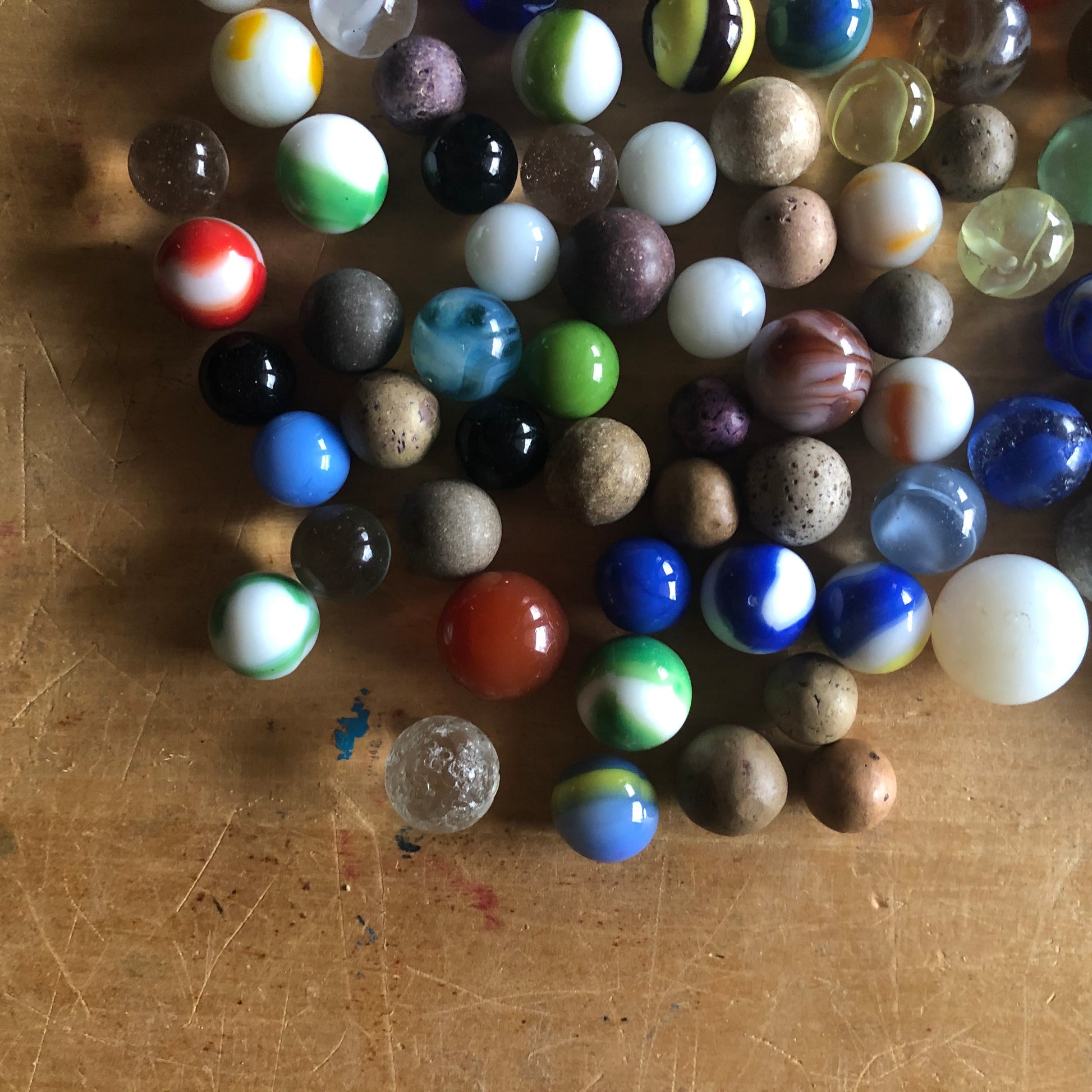 Set of 100 Vintage and Antique Marbles