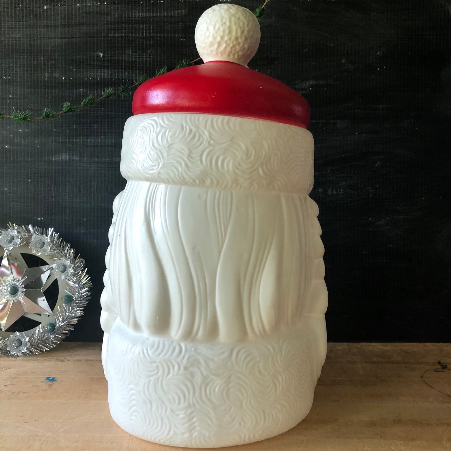 Vintage Plastic Santa Cookie Jar (c.1970s)